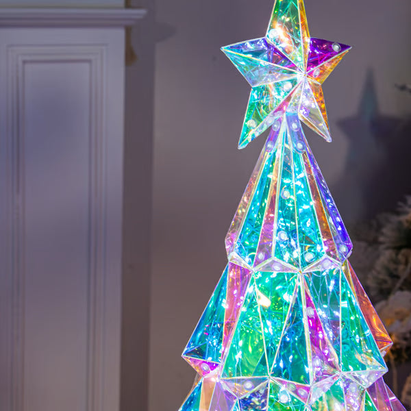 🎅 Vente de Noël anticipée 🎅✨ Figure holographique de Noël pour intérieur/extérieur avec télécommande