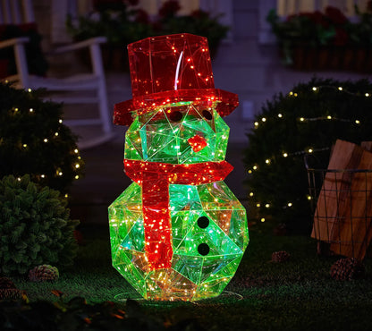 🎅 Vente de Noël anticipée 🎅✨ Figure holographique de Noël pour intérieur/extérieur avec télécommande